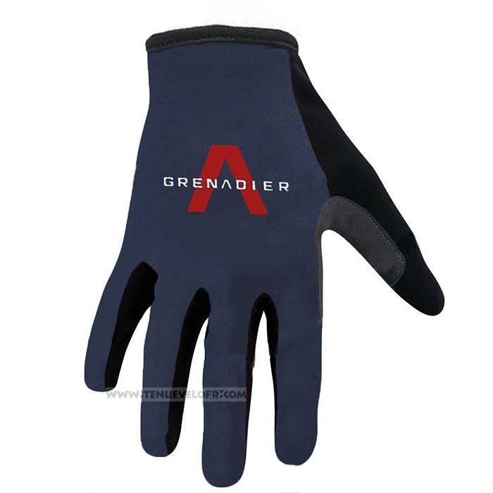 2022 Ineos Grenadiers Gants Doigts Longs Cyclisme Bleu